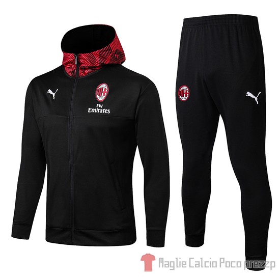 Tuta da Track Milan 2019/2020 Nero - Clicca l'immagine per chiudere